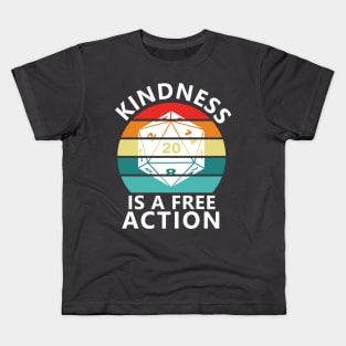 Kindness is a Free Action Kids T-Shirt